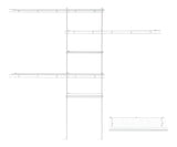 Deluxe Shelf & Rod Closet Organizer System Kit, 5-ft x 8-ft I9A9 - product image 1