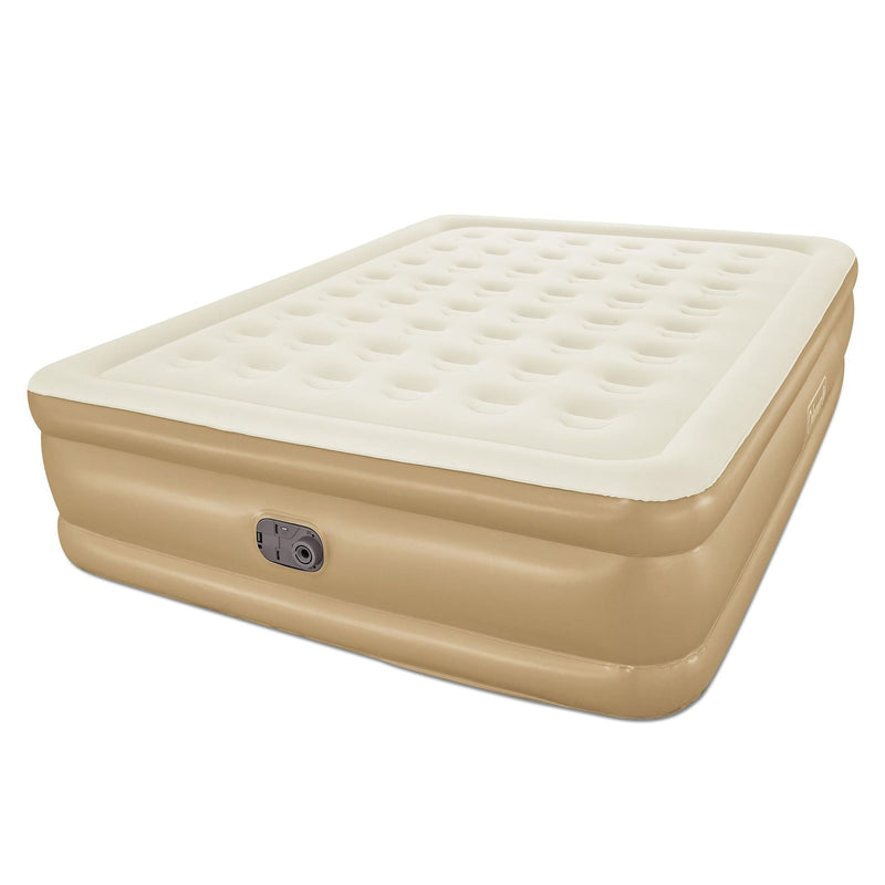 GuestRest Double-High Airbed, Air Mattress with Pump, Queen M1J1