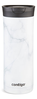 Huron 2.0 Couture Insulated Stainless Steel Travel Mug, Leak-proof Lid, White Marble, 20-oz F9M2 - product image 1