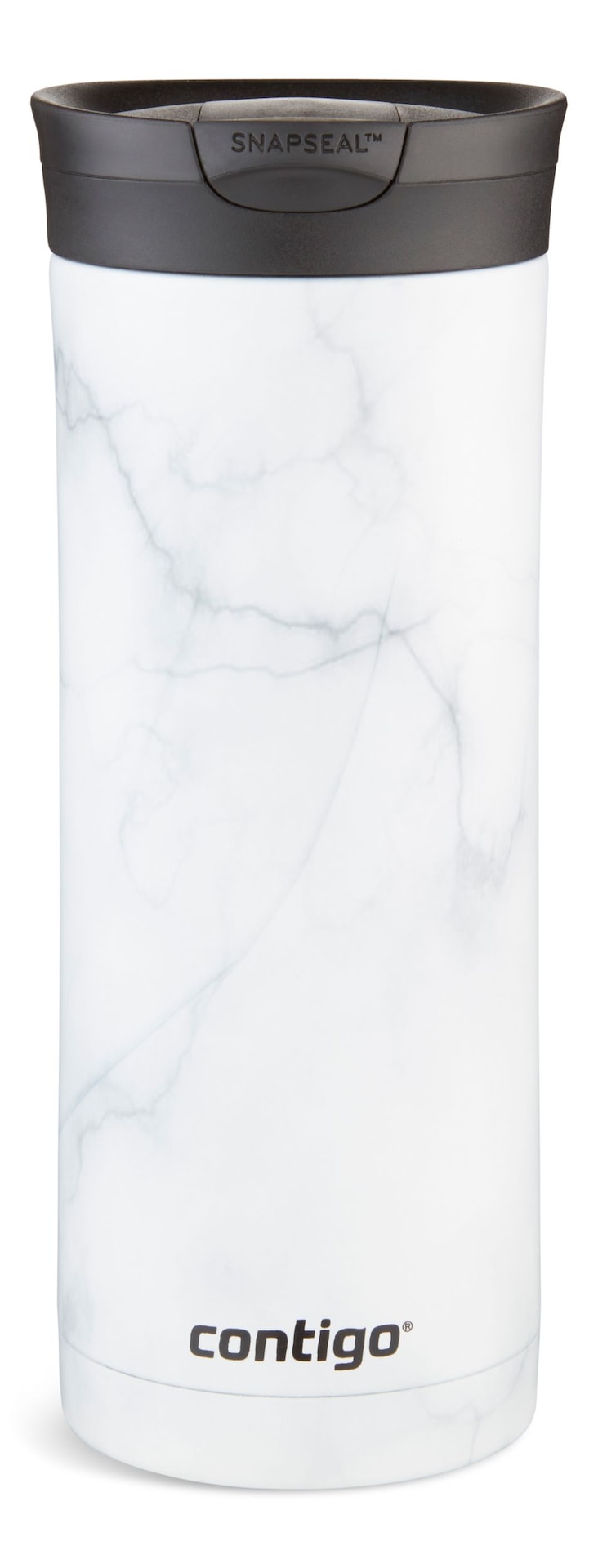 Huron 2.0 Couture Insulated Stainless Steel Travel Mug, Leak-proof Lid, White Marble, 20-oz F9M2