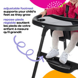 Black Canteen High Chair with Adjustable Footrest B9D2 - product image 1