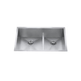 CXZD771L 32-in Low Divide Stainless Steel Double Bowl Sink K8R8 - product image 1
