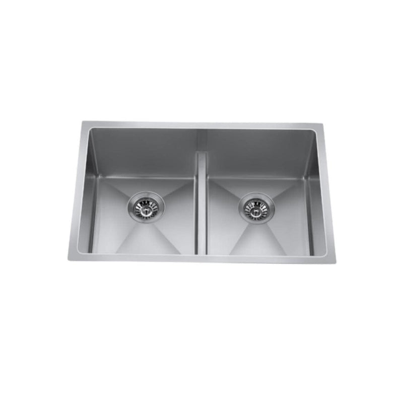 CXZD882L 29-in Low Divide Stainless Steel Double Bowl Sink J5F6