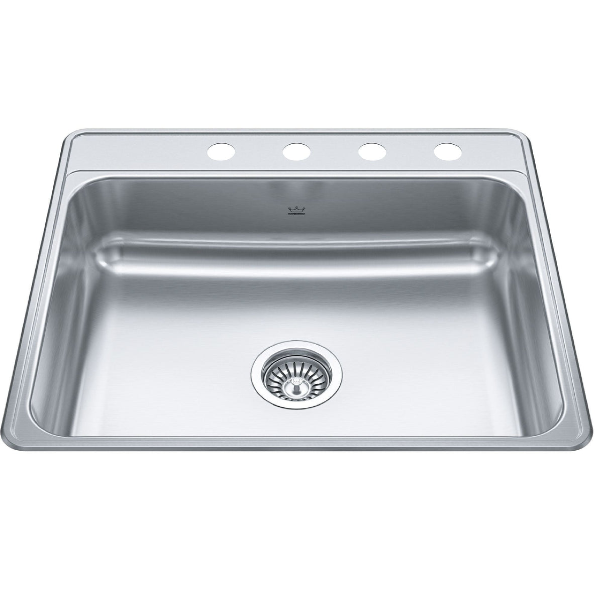Drop-In Single 4-Hole Stainless Steel Sink, 22x25-in Z7N7 - product image 1