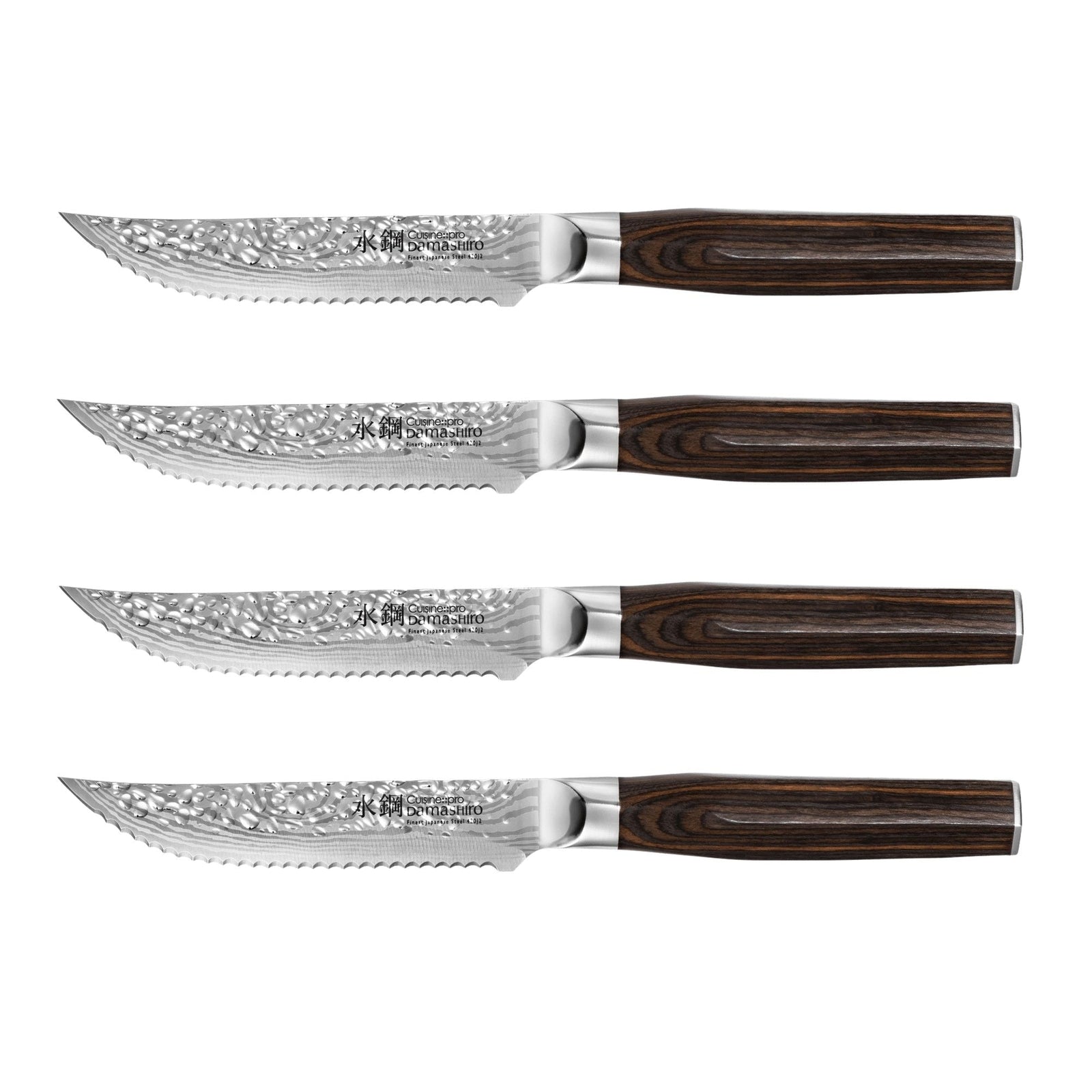 PRO DAMASHIRO EMPEROR STEAK KNIFE SET/4 C6Y5 - product image 1