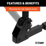 18021 Hitch Mounted Bike Rack, Fits 1-1/4" and 2" Receiver, 2 Bikes K5Q0 - product image 7