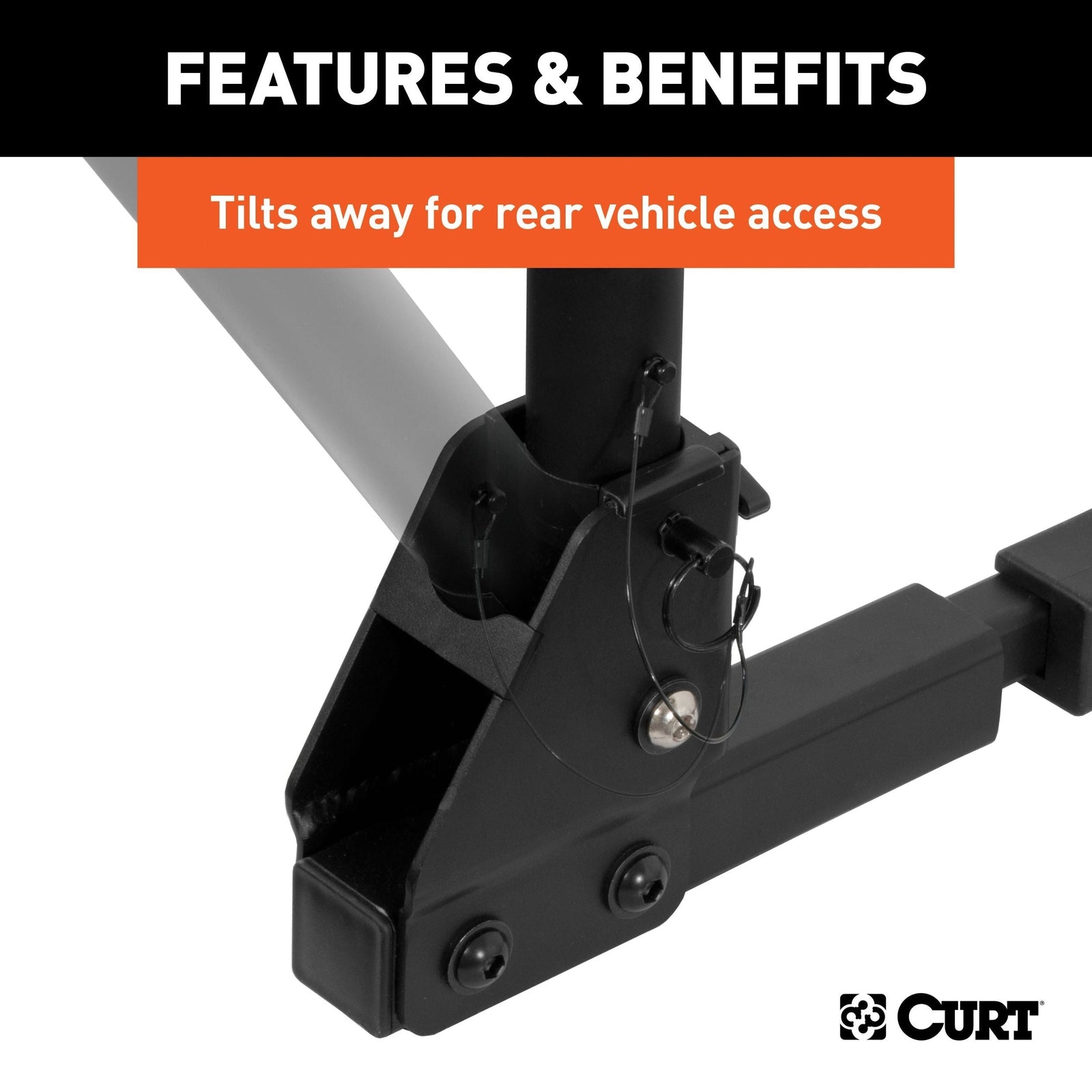18021 Hitch Mounted Bike Rack, Fits 1-1/4" and 2" Receiver, 2 Bikes Y7I9 - product image 7