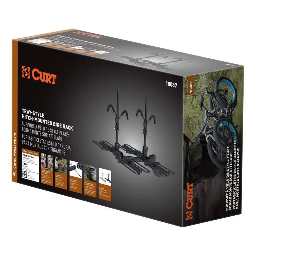 18087 Tray-Style Hitch-Mounted Bike Rack (4-Bike, 2-in Shank) F6G9 - product image 2