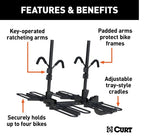 18087 Tray-Style Hitch-Mounted Bike Rack (4-Bike, 2-in Shank) F6G9 - product image 5