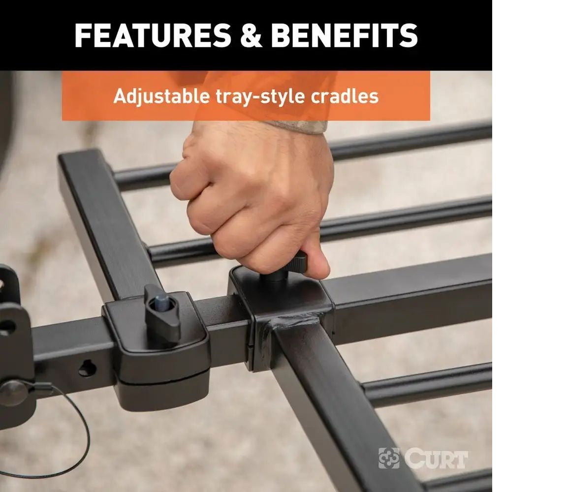 18087 Tray-Style Hitch-Mounted Bike Rack (4-Bike, 2-in Shank) F6G9 - product image 6