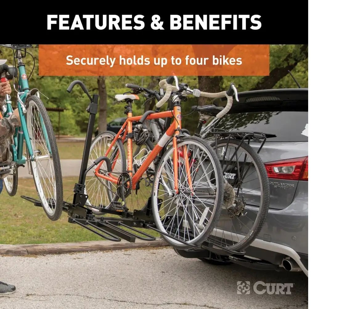 18087 Tray-Style Hitch-Mounted Bike Rack (4-Bike, 2-in Shank) F6G9 - product image 7