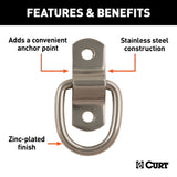 83732 1 x 1-1/4-in Surface-Mounted Tie-Down D-Ring (1,200 lbs) B1Y7 - product image 3
