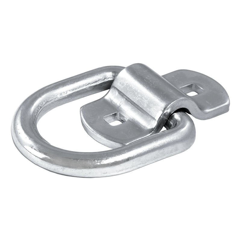 83742 3-in x 3-in Surface-Mounted Tie-Down D-Ring (3600-lb, Clear Zinc) H2C1