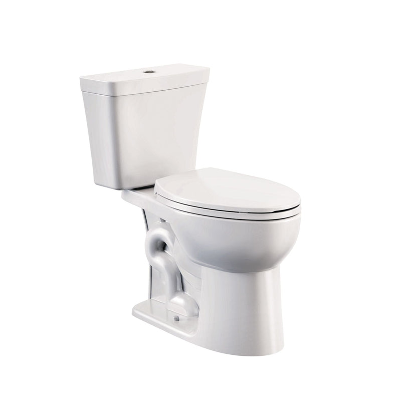2-Piece Elongated Toilet Bowl with Soft Close, White, 3.8/4.8-L I3X7