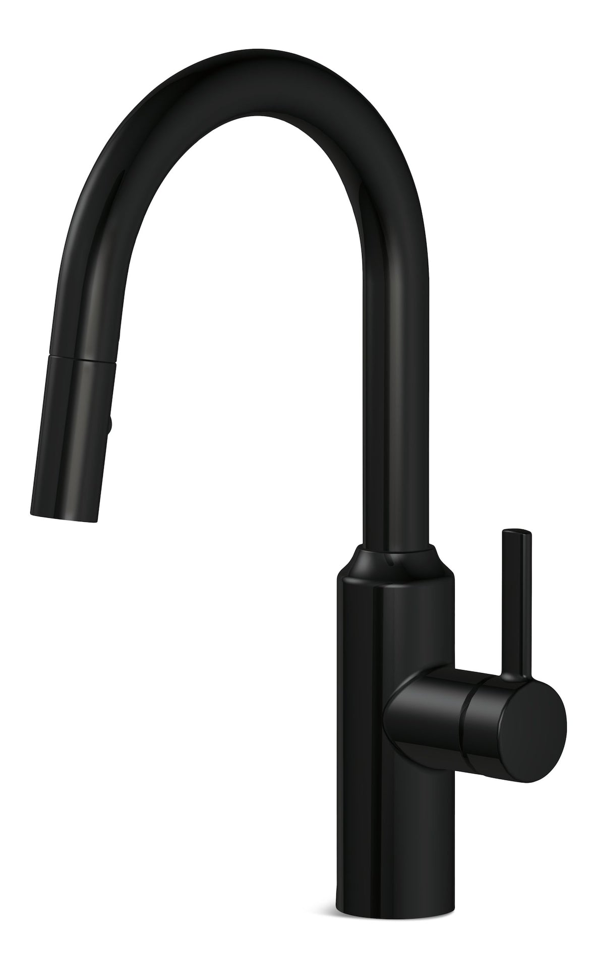 Colby Single Handle Pull Down Kitchen Faucet, Matte Black D8L2 - product image 1