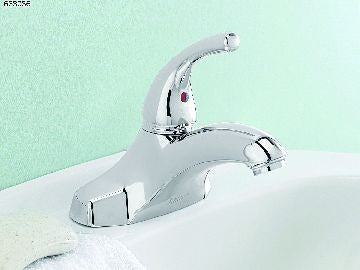 Plymouth Single Handle 4-in Centreset Bathroom Sink Faucet with Pop-Up Drain, Chrome Y1W5 - product image 3