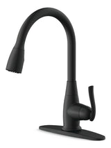 Terrazo 1-Handle Pull Down Kitchen Faucet, Matte Black Z7O4 - product image 1