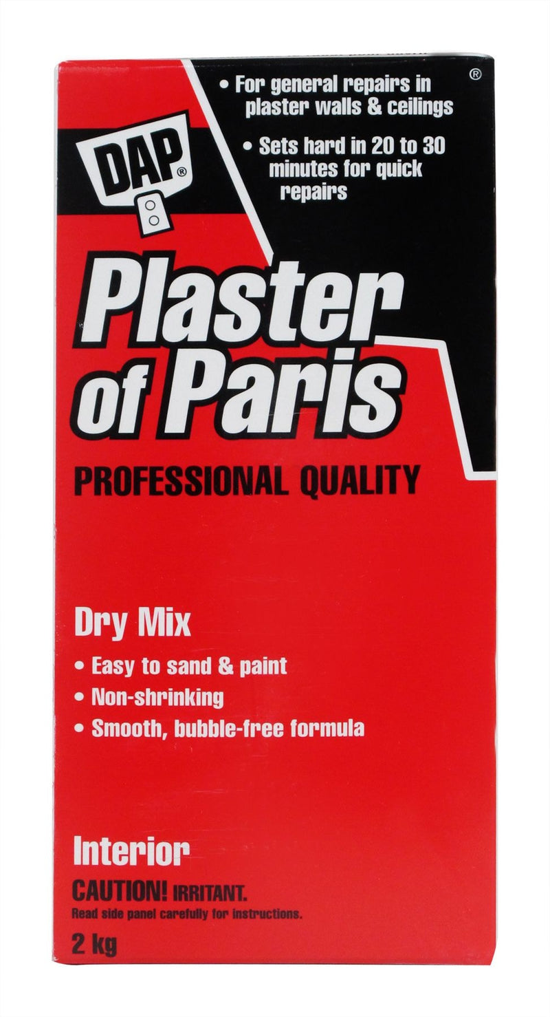 Plaster Of Paris Professional Dry Mix Plaster For Indoor Wall & Ceiling Repairs, 1.8-kg H8G2