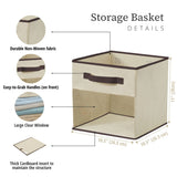 Collapsible Transparent Front Cube, 11-in, 6-pk, Beige A1Q3 - product image 8