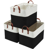 Jumbo Foldable Storage Basket, 42-L, 3-pk, Black A7A2 - product image 1