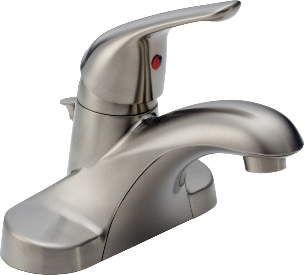 Faucet Principals Single Handle 4-in Centreset Bathroom Sink Faucet, WaterSense Certified, Brushed Nickel H2R8 - product image 1