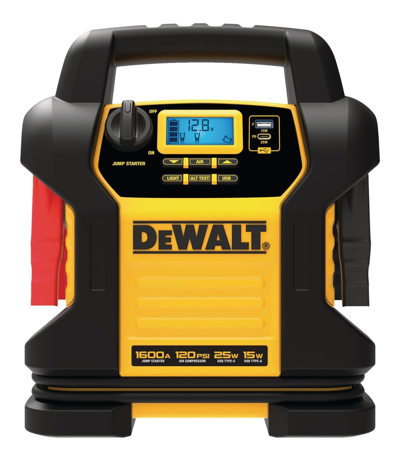 DXAEJ14CA Booster Pack/Jump Starter, With Auto-Stop Digital Air Compressor, 1600 Peak Amp, 12V O9R6