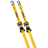 DXBC18002 1,800-lb Ratchet Tie-Down Straps, 1.25-in x 12-ft, 2-pk L9F4 - product image 1