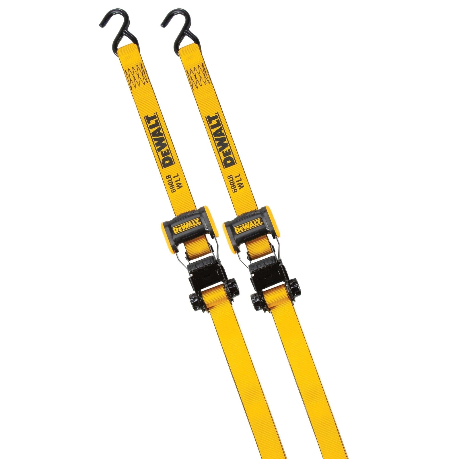 DXBC18002 1,800-lb Ratchet Tie-Down Straps, 1.25-in x 12-ft, 2-pk L9F4 - product image 1