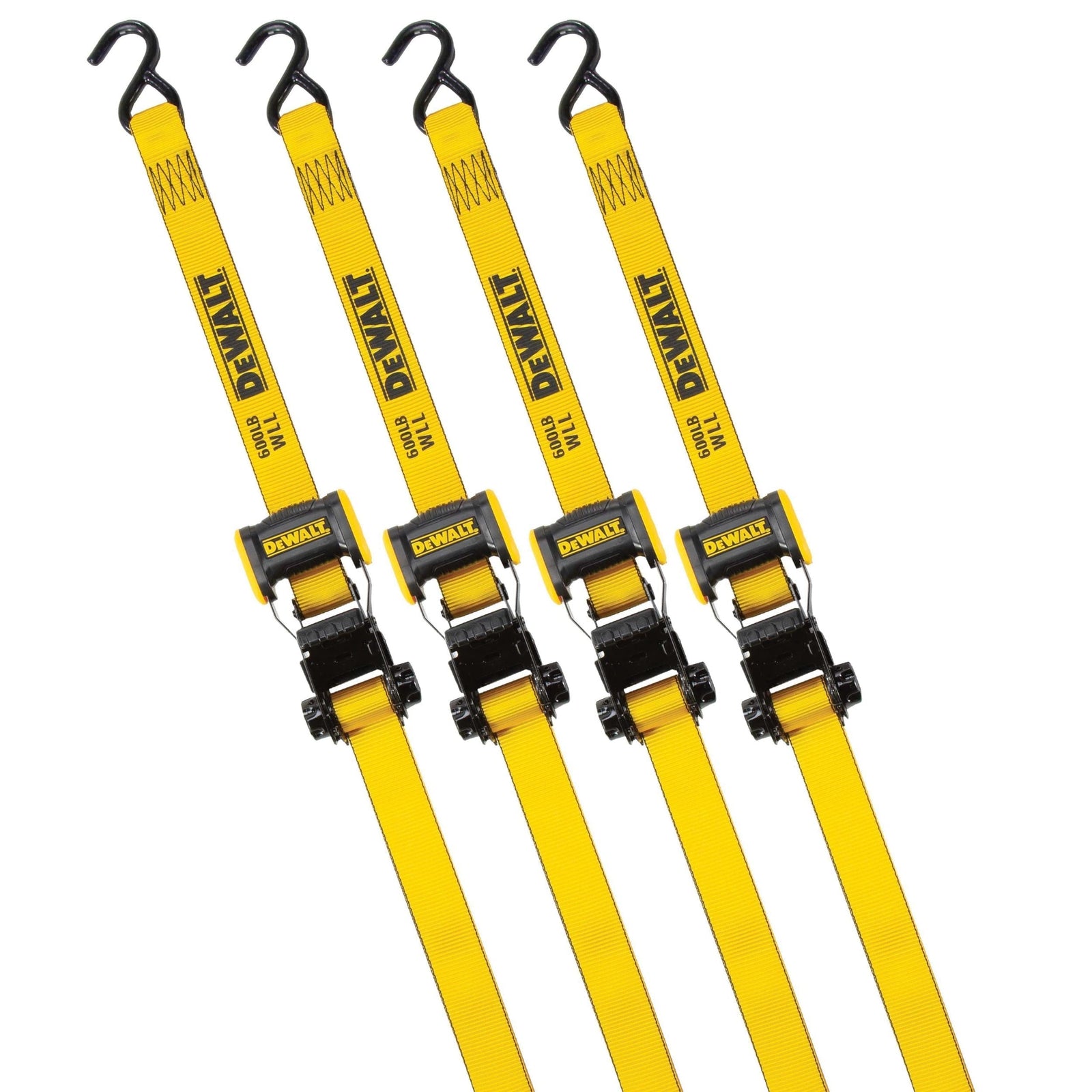 DXBC18004 1,800-lb Ratchet Tie-Down Straps, 1.25-in x 12-ft, 4-pk K8T1 - product image 1