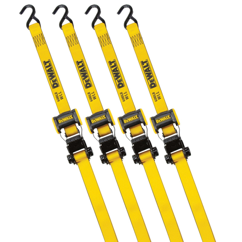 DXBC18004 1,800-lb Ratchet Tie-Down Straps, 1.25-in x 12-ft, 4-pk K8T1