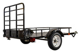 DK2 by Marlon 4x6-ft Single-Axle Black Open Rail Utility Trailer with Ramp Gate, 1314-lb Capacity F0U4 - product image 5