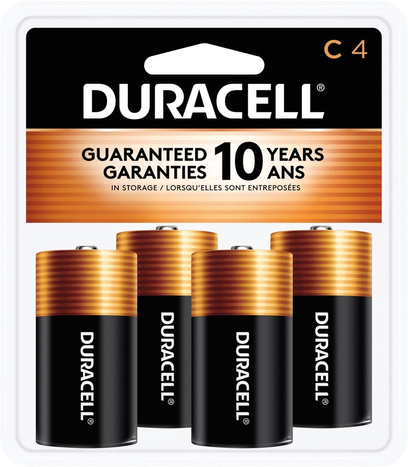 Coppertop C Alkaline Batteries, All Purpose, 4-pk D3Y5