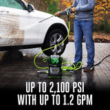 56V 2100 PSI Compact Pressure Washer with 6.0Ah Battery and 320W Charger, HPW2105 T5X2 - product image 8