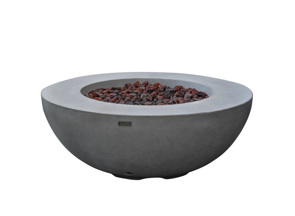 Lunar Bowl Fire Pit, Natural Gas, Light Grey, 45,000 BTU U6A3 - product image 1