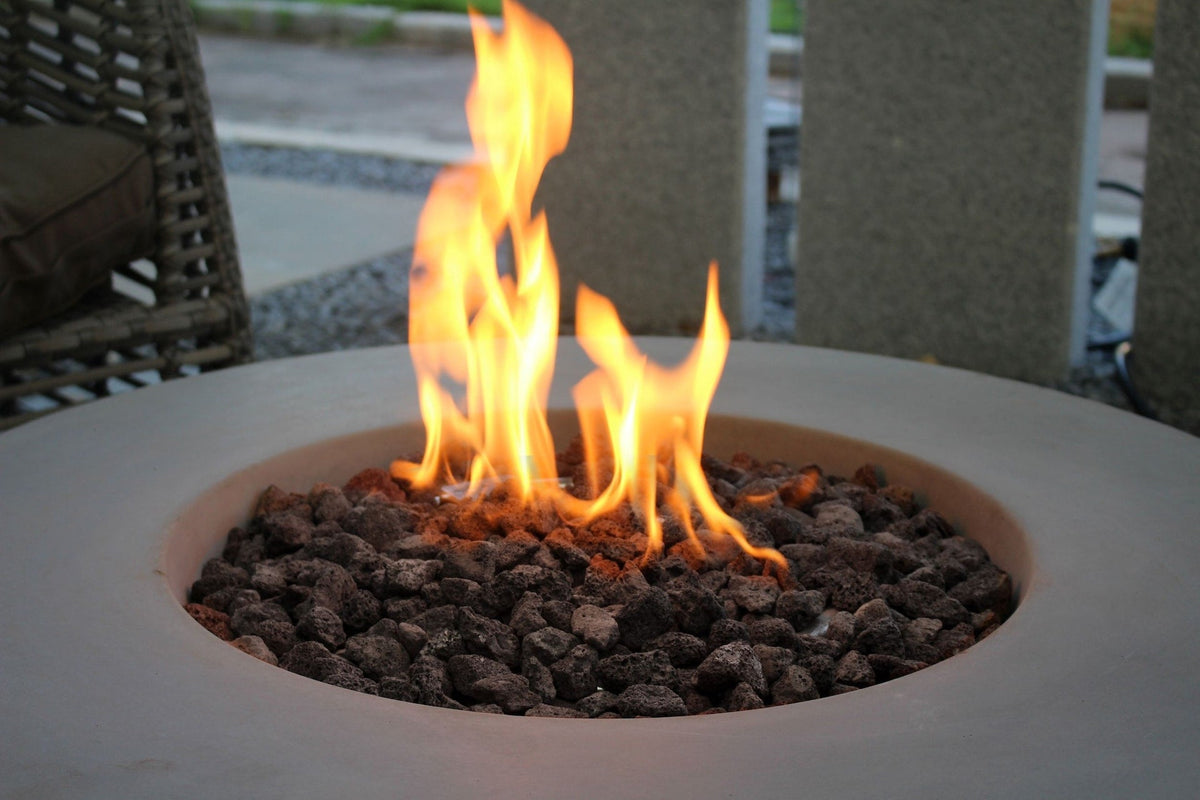 Lunar Bowl Fire Pit, Natural Gas, Light Grey, 45,000 BTU R3K5 - product image 5