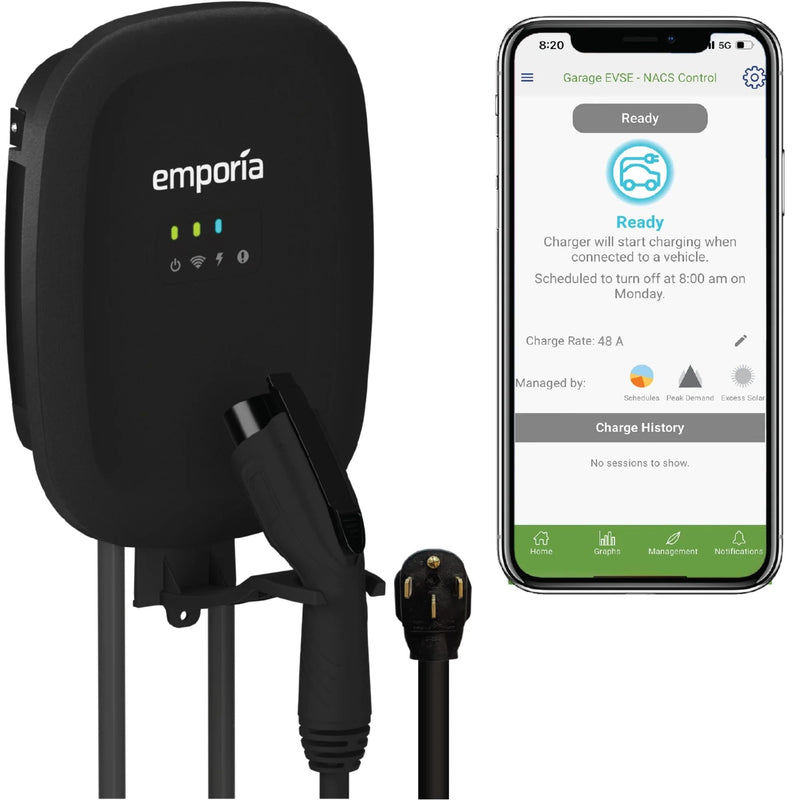 40A Wi-Fi Level 2 NEMA 14-50 J1772 EV Charger A3T8