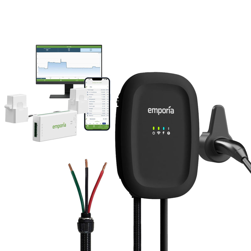 48A Wi-Fi Level 2 Hardwired NACS EV Charger with Load Management H8A1