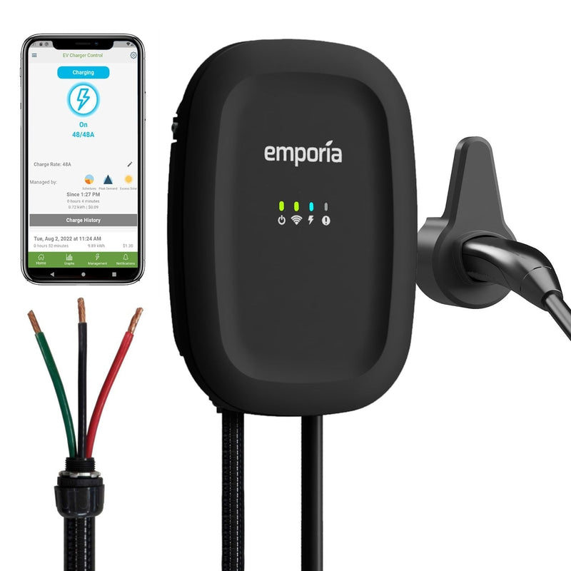 48A Wi-Fi Level 2 Hardwired NACS EV Charger C3H7