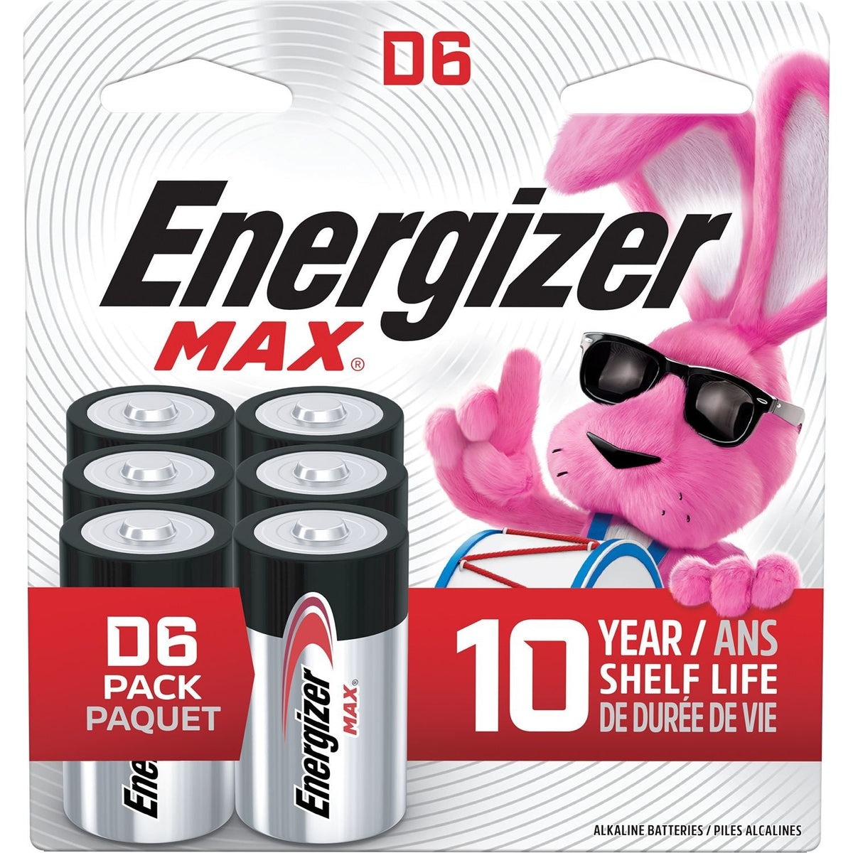 Alkaline D Battery, 6-Pack A2M3 - product image 1