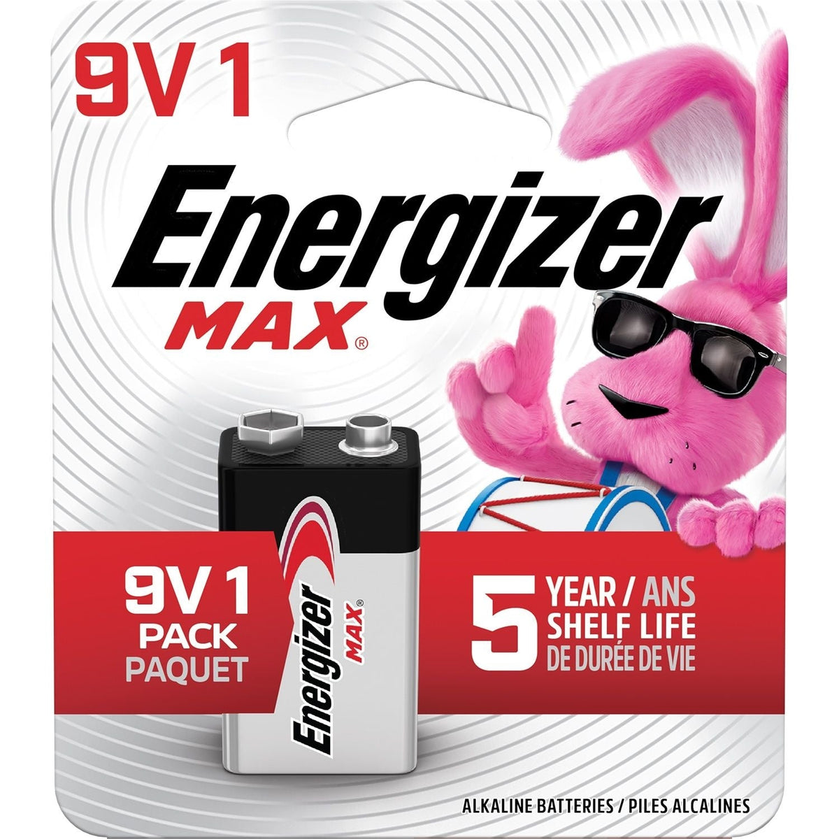 Max 1-pk 9V / 9 Volt Alkaline Battery, Long Lasting, All Purpose S9I1 - product image 1