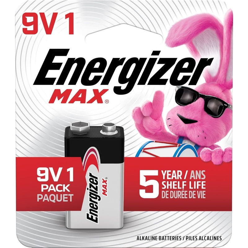 Max 1-pk 9V / 9 Volt Alkaline Battery, Long Lasting, All Purpose S9I1