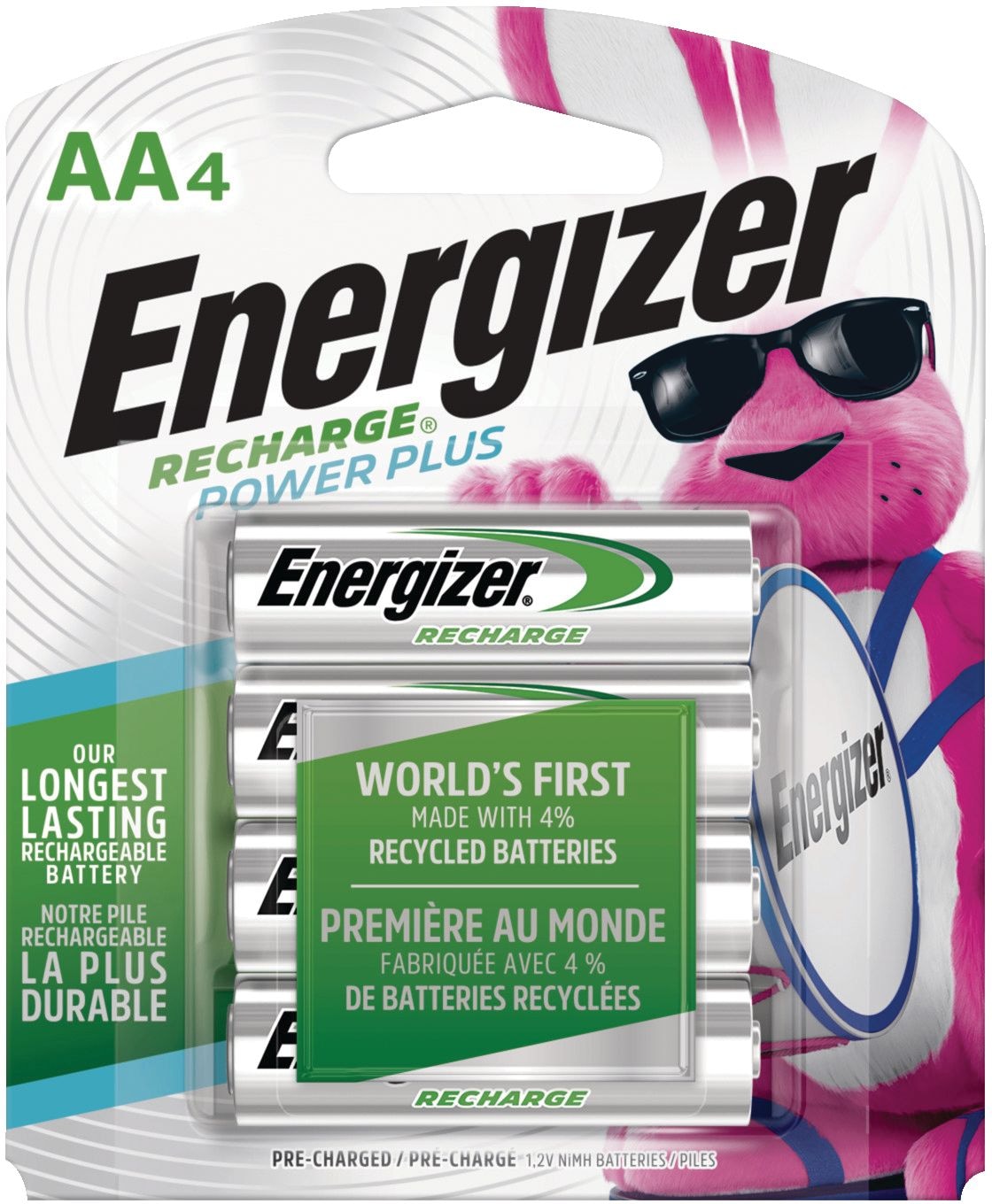 NH15BP-4 AA 2300 mAh NiMH Rechargeable Batteries, Pre-Charged, All Purpose, 4-pk T0A3 - product image 1