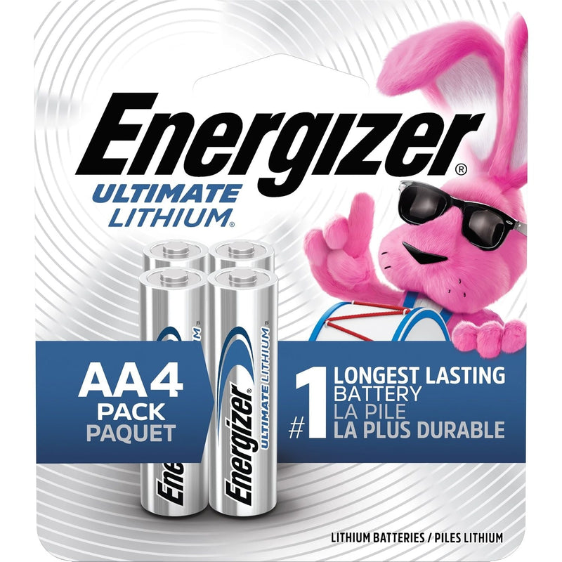 Ultimate Lithium AA Batteries, Long Lasting, All Purpose, 4-pk R1F4