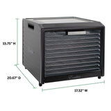 Performance Series 10-Tray Food Dehydrator, Steel, 700W, Stainless Steel, Black V1K6 - product image 5