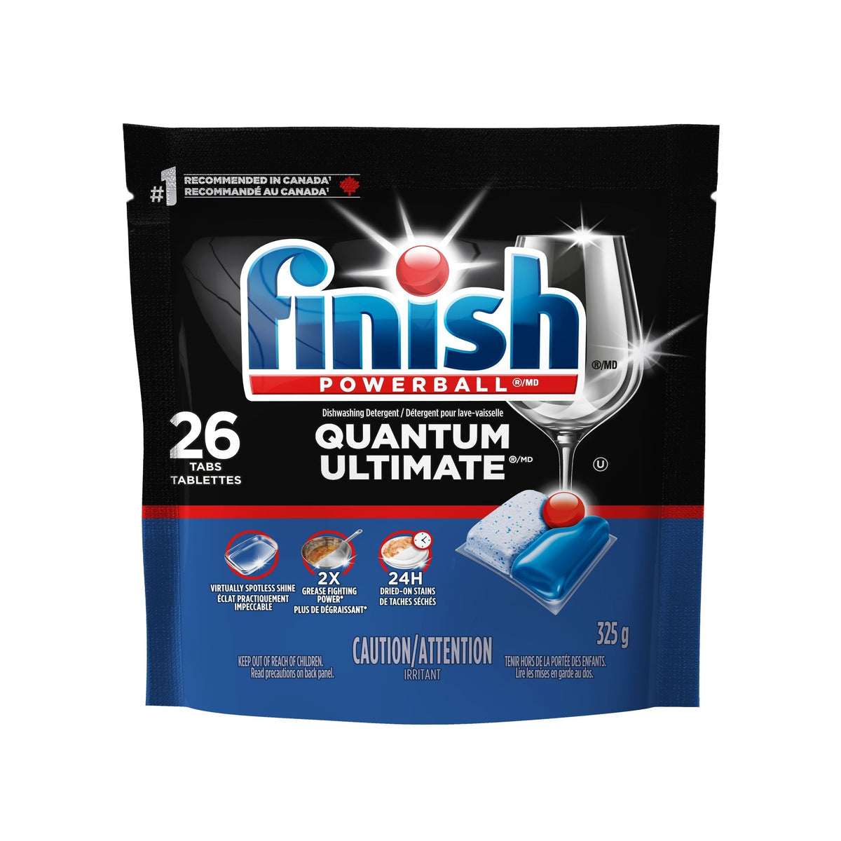 Quantum Ultimate Dishwasher Detergent Tabs, Fresh Scent, 26-pk S8R1 - product image 1
