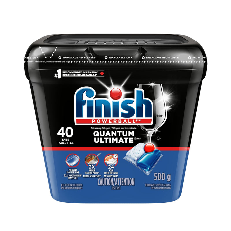 Quantum Ultimate Dishwasher Detergent Tabs, Fresh Scent, 40-pk S4N2