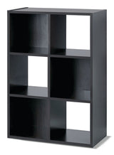 6-Cube Storage Organizer, Bookcase/Bookshelf, Dark Brown Finish R0B3 - product image 1