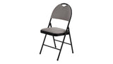 Fabric Folding/Compact Chair, Beige Fabric & Black Frame R4R0 - product image 1