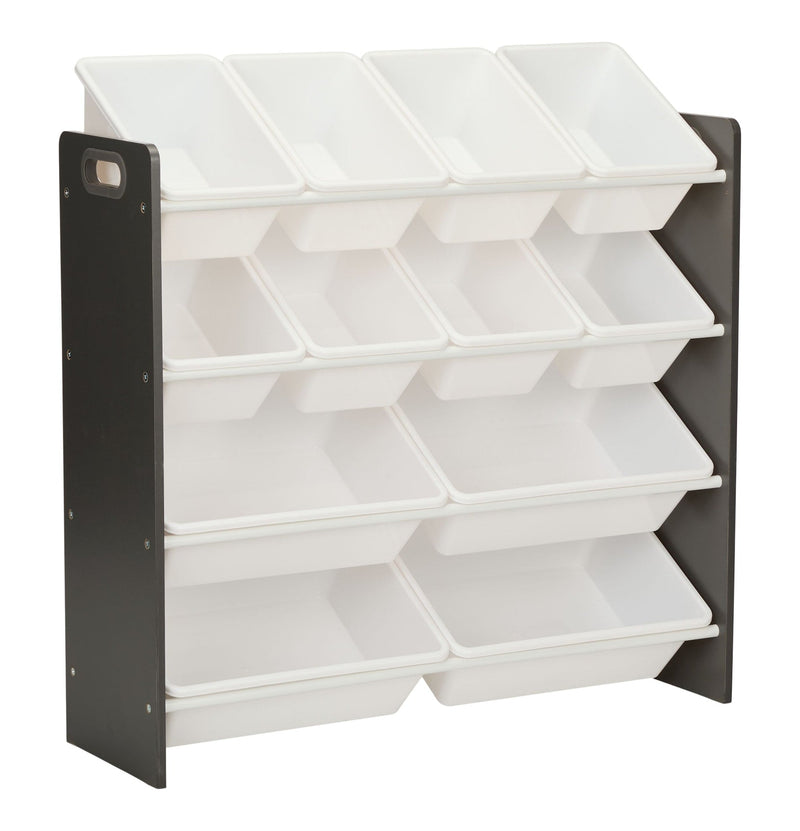 Stain & Rust Resistant Sturdy 12-Bin Organizer, Grey R8Y5