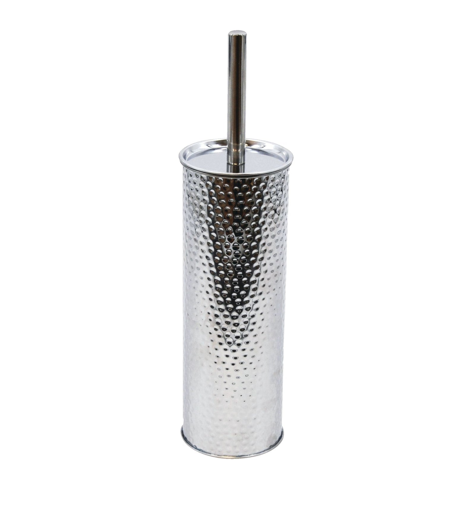 Stainless Steel Compact Long Reach Toilet Brush, Hammered Finish L5N8 - product image 1